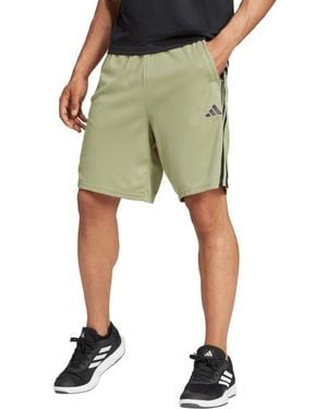 adidas Essentials Aeroready 3-Stripes 9-Inch Training Shorts - Green