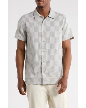 Hurley Yarn Due Textured Short Sleeve Shirt - Gray