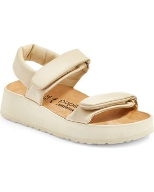 Birkenstock Papillio By Theda Platform Wedge Sandal - Metallic