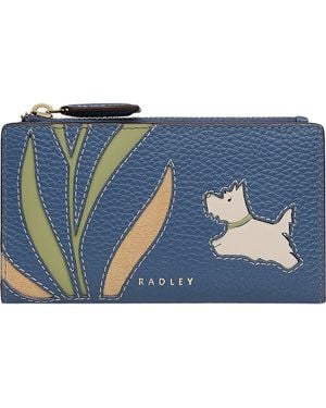 Radley Among The Trees Medium Zip Top Wallet - Blue