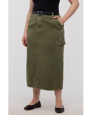 Madewell Cargo Midi Skirt - Green
