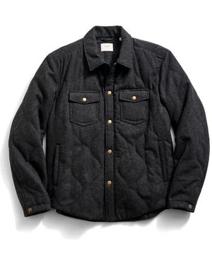Billy Reid Onion Quilted Wool Blend Shirt Jacket - Black