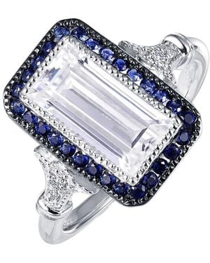 Lafonn Art Deco Simulated Diamond Ring - Blue
