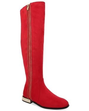 Ninety Union Majestic Knee High Boot - Red
