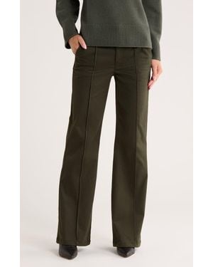 Jonathan Simkhai Ansel High Waist Wide Leg Pants - Black