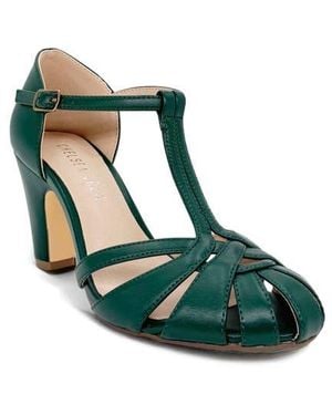 Chelsea Crew Sergi T-Strap Pump - Green