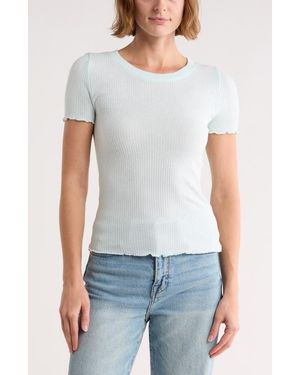 Splendid Joey Short Sleeve Sweater - Blue