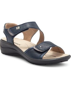 Romika Annecy Ankle Strap Platform Sandal - Blue