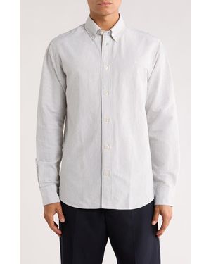 NN07 Colby Organic Cotton Oxford Dress Shirt - Blue