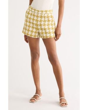 L'Agence Ashton Tweed Shorts - Metallic