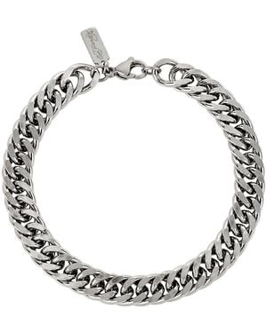 Ed Hardy Stainless Steel Curb Chain Bracelet - Metallic