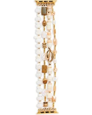 Nordstrom Rack Embellished Chain Apple Watch Watchband - Metallic