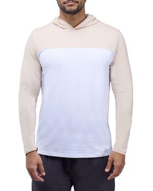 Xray Jeans Colorblock Hooded Sweatshirt - Blue