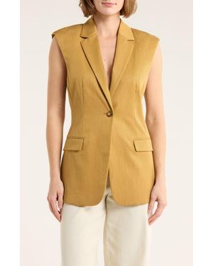 Ulla Johnson Joelle Longline Vest - Yellow