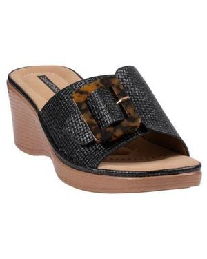 Gc Shoes Teri Wedge Sandal - Brown