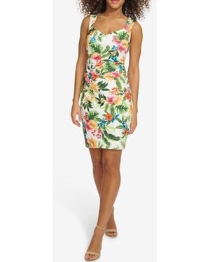 Siena Jewelry Crepe Print Minidress - Multicolor