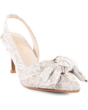 Seychelles Forever Lace Bow Pump - White
