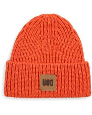 UGG Chunky Rib Beanie - Orange