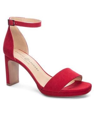 Chinese Laundry Timi Square Toe Sandal - Red