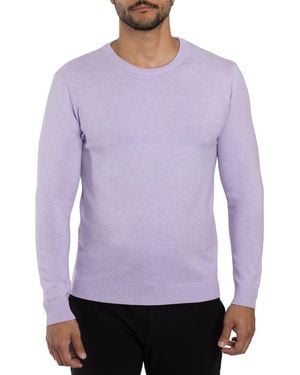 Xray Jeans Crewneck Knit Pullover Sweater - Purple