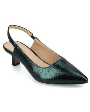 Journee Collection Paulina Slingback Pump - Blue