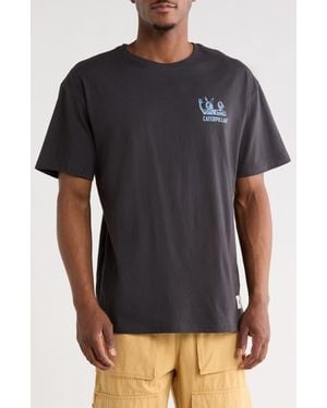 CAT WWR Relaxed Work Together Cotton Graphic T-Shirt - Black