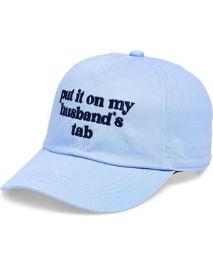 David & Young Put It On My Husband's Tab Baseball Cap - Blue