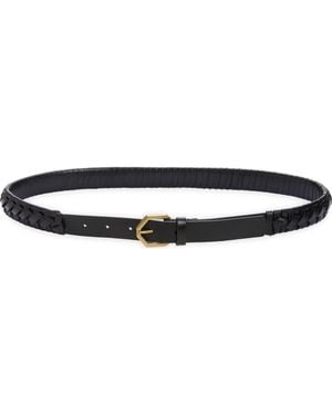 AllSaints Braided Leather Belt - Black