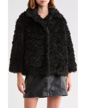 Marc Jacobs Shaggy Faux Fur Jacket - Black