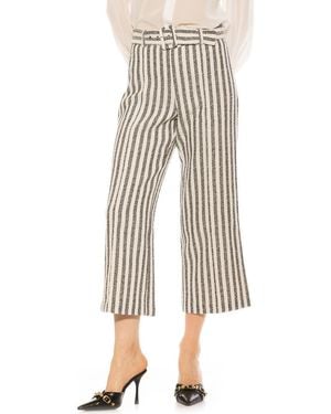 Alexia Admor Caden Tweed Wide Leg Pants - Natural