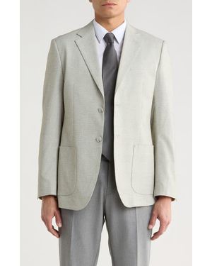 Tahari Slim Fit Plaid Sport Coat - Gray