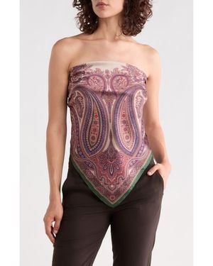 Steve Madden Paisley Square Scarf - Red