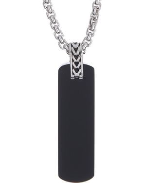Effy Onyx Bar Sterling Silver Necklace - Black