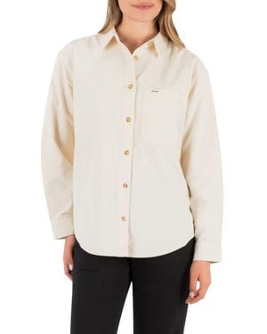 Hurley Drift Cotton Overshirt - White