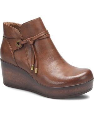 B O C BY BØRN Leonna Wedge Bootie - Brown
