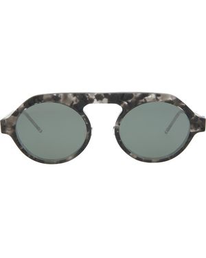 Thom Browne 52Mm Oval Sunglasses - Gray