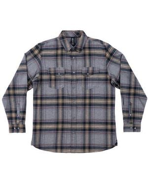 Burnside Plaid Flannel Shirt - Gray