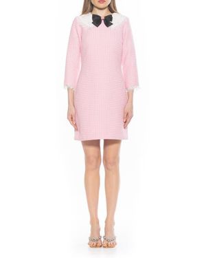 Alexia Admor Monique Tweed Sheath Dress - Pink