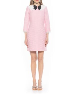 Alexia Admor Monique Tweed Sheath Dress - Pink