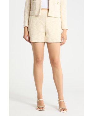 J.McLaughlin Hurley Bouclé Shorts - Natural