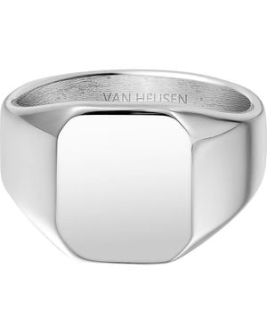 Van Heusen Signet Ring - White
