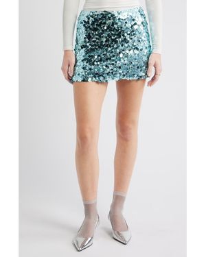 BP. Sequin Miniskirt - Blue