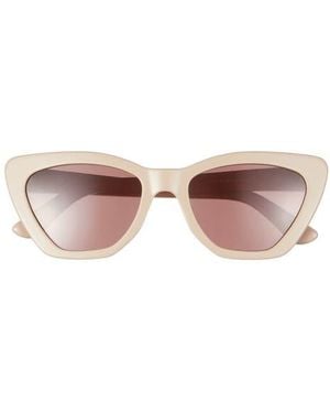 DIFF Camila 55Mm Gradient Square Sunglasses - Natural