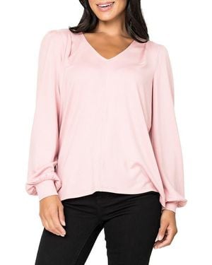 Gibsonlook V-Neck Sweater - Pink