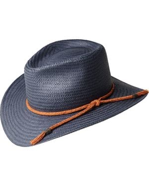 Bailey Dayton Paper Straw Fedora - Blue