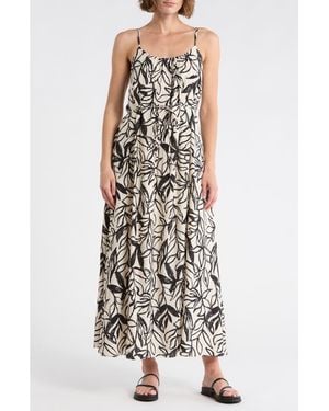 Sam Edelman Floral Maxi Dress - Gray