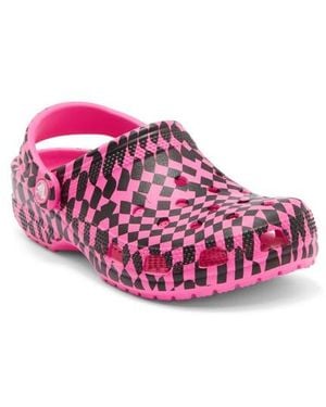 Crocs™ Classic Warped Checker Clog - Pink
