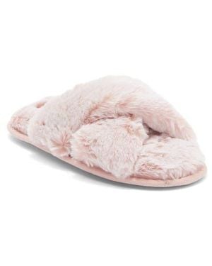 Rachel Roy Cody Faux Fur Slipper - Pink