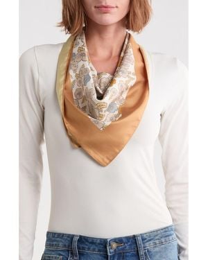 Steve Madden Cutflower Square Scarf - Gray