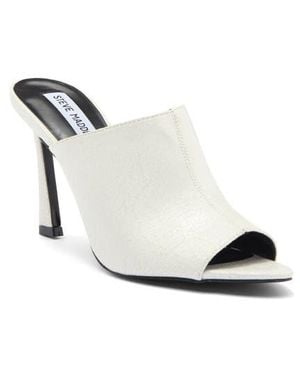 Steve Madden Dayla Peep Toe Mule in Black | Lyst